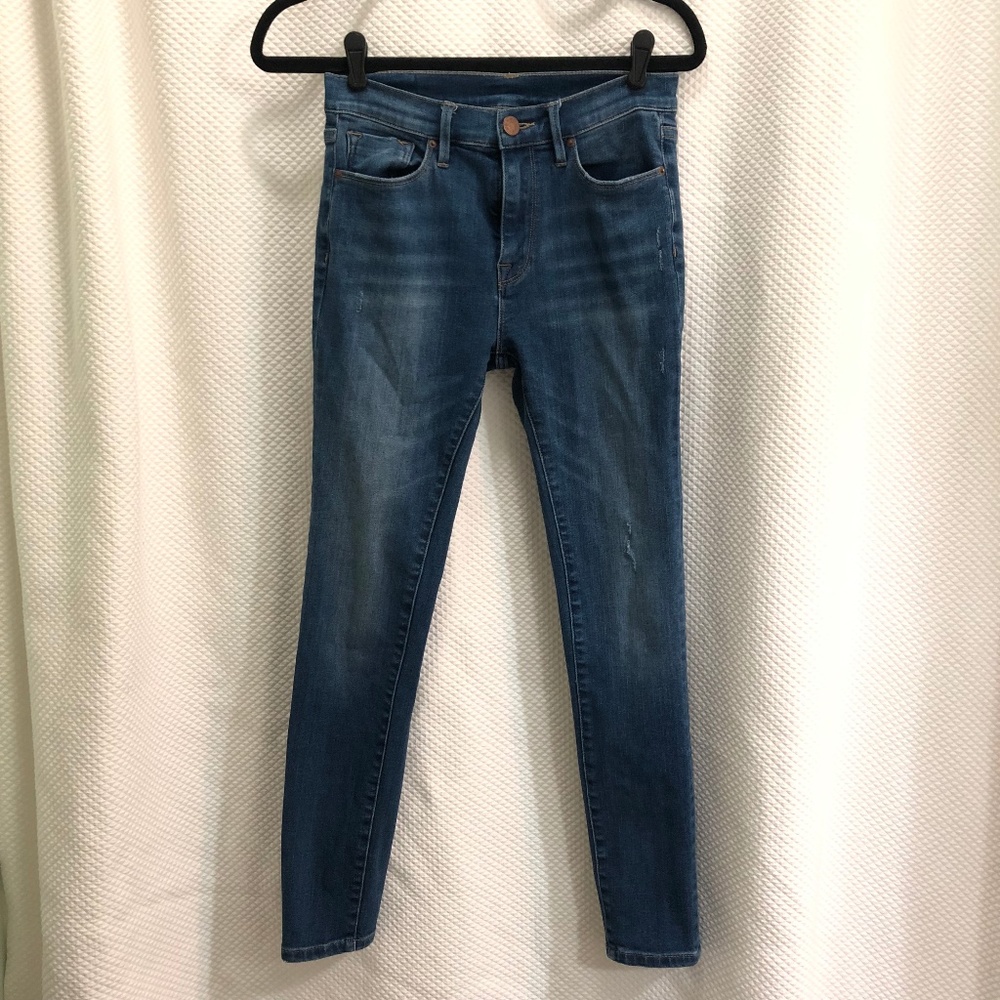 BDG Slightly Distressed High-Rise Skinny Jeans